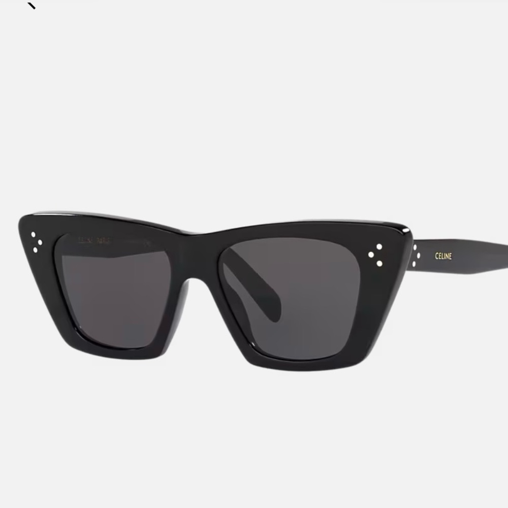 Celine Sleek Black Square Sunglasses